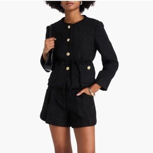 NWT Maje Tweed Violette Blazer Jacket Size 38 (Fits Size 4-8)